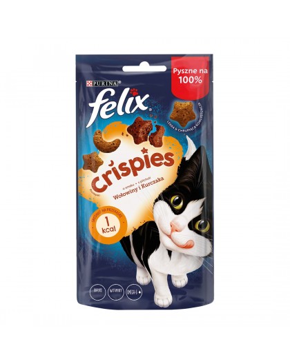 FELIX Crispies Beef, Chicken - dry cat food - 45 g