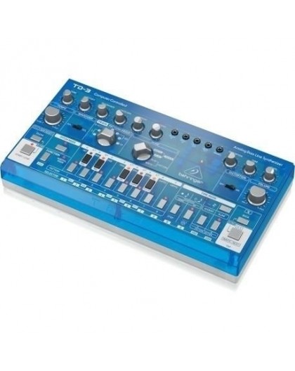 Behringer TD-3-BB Syntezator linii basowej niebieski przeźroczysty
