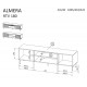 Cama ALMERA TV cabinet 180.5x42x52.5 walnut/cashmere