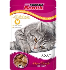 SUPER BENEK Chicken in sauce - wet cat food - 100 g
