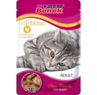SUPER BENEK Chicken in sauce - wet cat food - 100 g