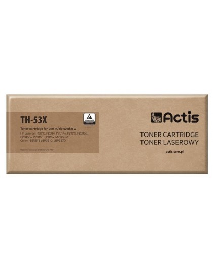 Actis TH-53X toner (replacement for HP 53X Q7553X, Canon CRG-715H Standard 7000 pages black)