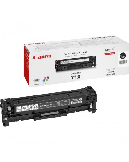 Canon CRG-718 Bk toner cartridge 1 pc(s) Original Black