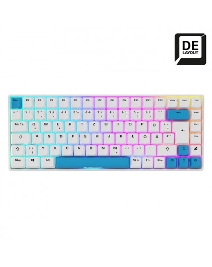 Sharkoon SKILLER SGK50 S3 PBT keyboard Gaming USB QWERTZ German White