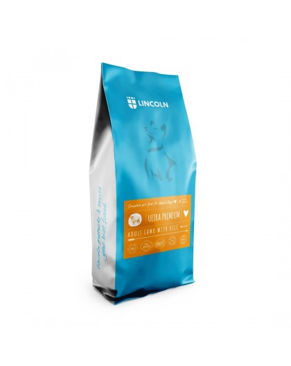LINCOLN Ultra premium Medium and large Lamb with rice - dry dog food - 12kg