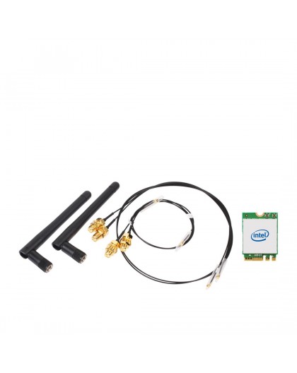 Shuttle WLN-M1 - Intel WLAN-ax/Bluetooth Combo Kit with M.2 card, cables and external antennas