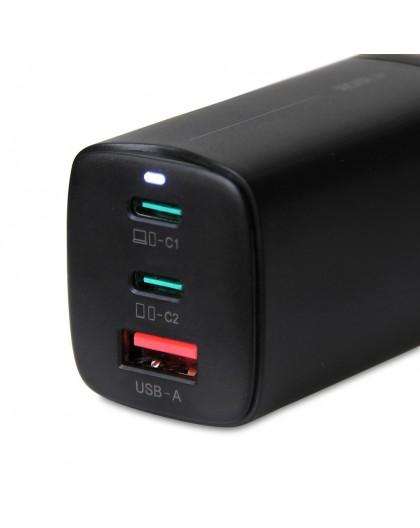 iBOX C-65 Black, GaN 65W universal charger