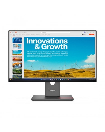 Lenovo ThinkVision P24QD-40 LED ekraan 60,5 cm (23,8") 2560 x 1440 pikslit Quad HD LCD Must