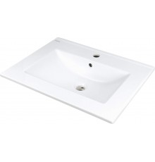 Built-in ceramic basin with tap space