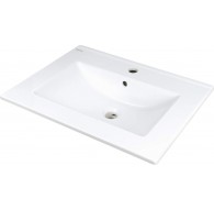 Built-in ceramic basin with tap space