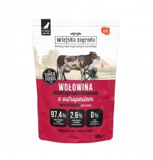 WIEJSKA ZAGRODA Monoprotein Beef - wet dog food - 500g