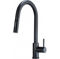 Kitchen faucet with pull-out spout - 2 jet types