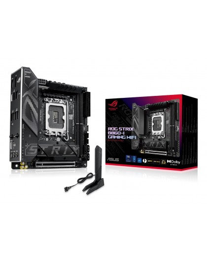 ASUS ROG STRIX B860-I GAMING WIFI Intel B860 LGA 1851 (Socket V1) mini ITX