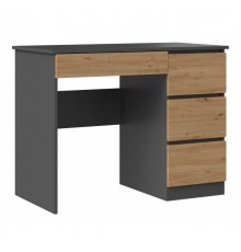 Desk MIJAS RIGHT 98x51x76 cm Anthracite/Artisan