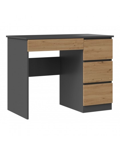 Desk MIJAS RIGHT 98x51x76 cm Anthracite/Artisan