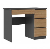 Desk MIJAS RIGHT 98x51x76 cm Anthracite/Artisan