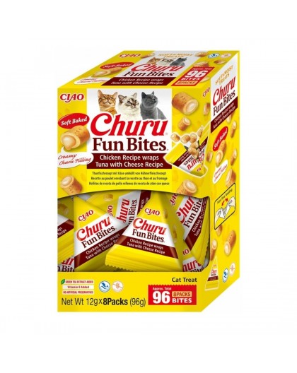 INABA Churu Fun Bites Chicken, tuna and cheese - cat treats - 8x12g
