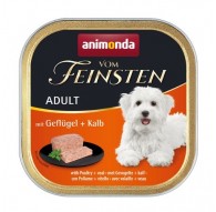 ANIMONDA Vom Feinsten Adult Poultry and veal - wet dog food - 150g