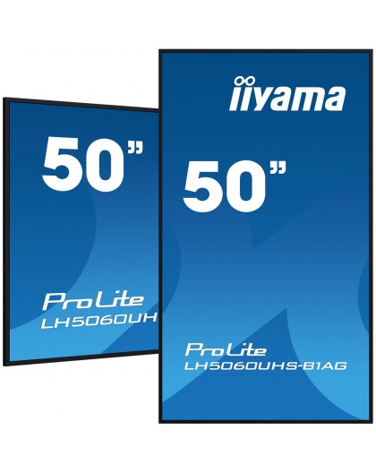 iiyama 50" 4K UHD professional digital signage display with advanced control and connectivity options