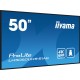 iiyama 50" 4K UHD professional digital signage display with advanced control and connectivity options