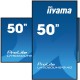 iiyama 50" 4K UHD professional digital signage display with advanced control and connectivity options