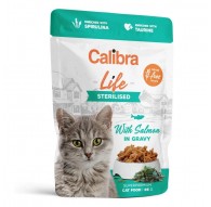 CALIBRA Cat Life pouch Sterilised Salmon in gravy - wet cat food - 85g