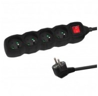 Esperanza ELK213K power extension 3 m 4 AC outlet(s) Indoor Black