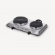 Severin DK 1014 hob Stainless steel Countertop 45.5 cm Sealed plate 2 zone(s)