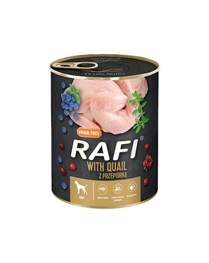Dolina Noteci Rafi Dog wet food with quail, blueberries and cranberries - 800g