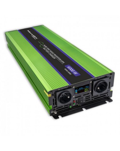 Qoltec Monolith power adapter/inverter Auto 6000 W Green