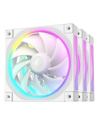 DeepCool FL12 WH-3 in 1 Computer case Fan 12 cm White 3 pc(s)