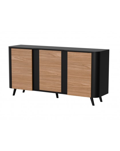 Cama VOLARE chest of drawers 151 x 39 x 75 cm black/walnut