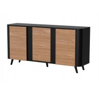 Cama VOLARE chest of drawers 151 x 39 x 75 cm black/walnut