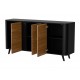 Cama VOLARE chest of drawers 151 x 39 x 75 cm black/walnut