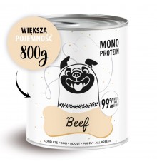 PAKA ZWIERZAKA Pepe Beef - wet dog food - 800g