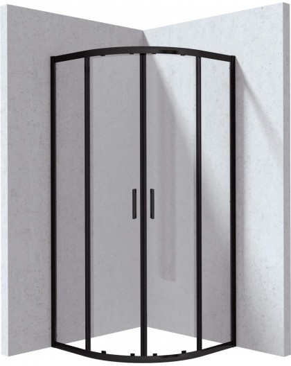 Semi-circular shower enclosure 80x80 cm