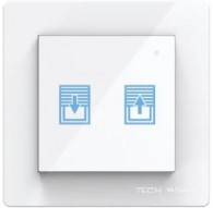 Wired roller blind switch white FZ-02M Tech Controllers