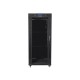 FLOOR-STANDING RACK CABINET 19" 27U 800X1200 BLACK LCD GLASS DOOR LANBERG (FLAT PACK)