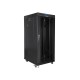FLOOR-STANDING RACK CABINET 19" 27U 800X1200 BLACK LCD GLASS DOOR LANBERG (FLAT PACK)
