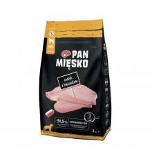 PAN MIĘSKO Turkey with pheasant S - dry dog food - 3kg