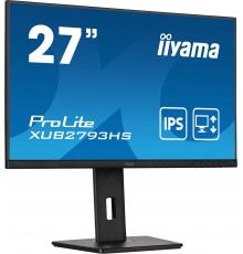 iiyama ProLite 27” Full HD IPS monitor with edge-to-edge design, perfect for multi-monitor setups with height adjustable stand