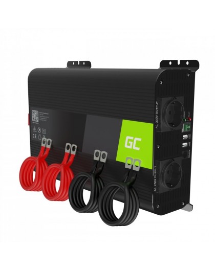 Green Cell INVGC11 power adapter/inverter Auto 2000 W Black