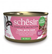 SCHESIR in jelly Tuna with ham - wet cat food - 85 g