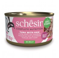 SCHESIR in jelly Tuna with ham - wet cat food - 85 g
