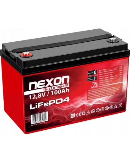 NEXON LIFEPO4 BATTERY 100AH 12.8V, BLUETOOTH (APP) AND HEATING MAT