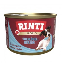 RINTI Gold Poultry hearts - wet dog food - 185g