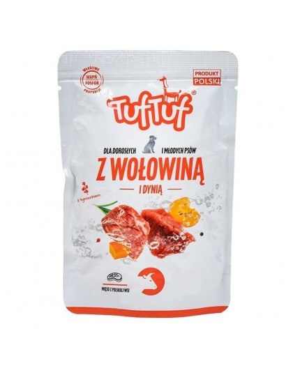 TUF TUF Minced beef with pumpkin - wet dog food - 100g