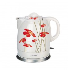 Feel-Maestro MR-066-RED FLOWERS elektriline veekeetja 1.5 L 1200 W Punane, Valge