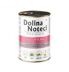 DOLINA NOTECI Premium Rich in veal with green peas - wet dog food - 400g