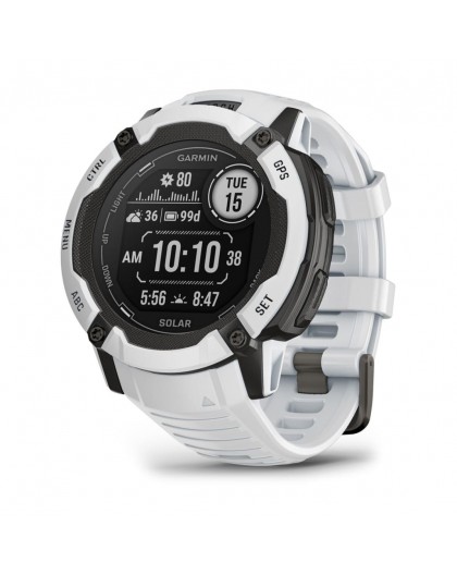 Garmin Instinct 2X Solar 2.79 cm (1.1") MIP 50 mm Digital 176 x 176 pixels Touchscreen White GPS (satellite)